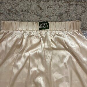 Daily Drills Champagne Satin Pants